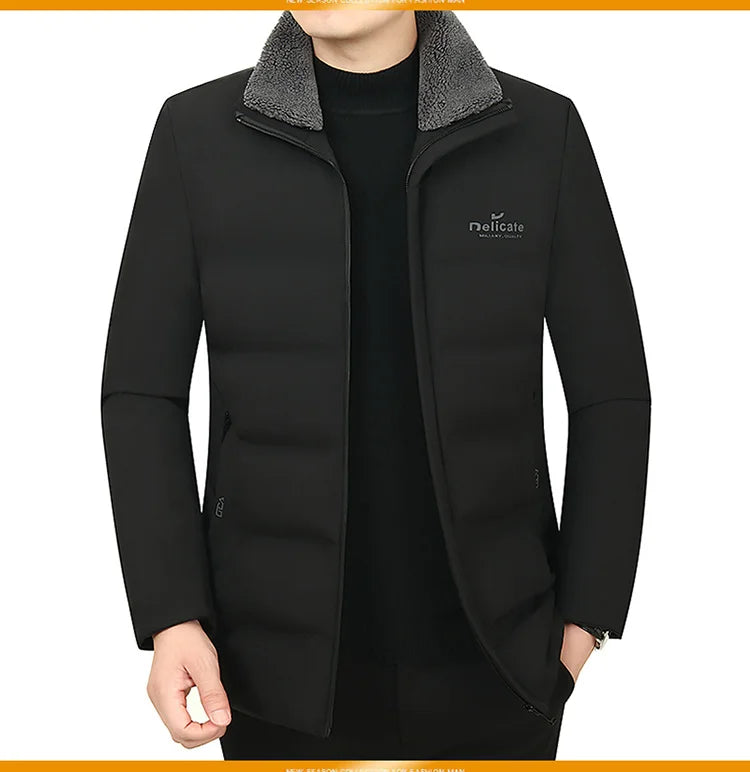 Waterproof Winter Jacket Men Parkas Warm Cotton Padded Men's Coat