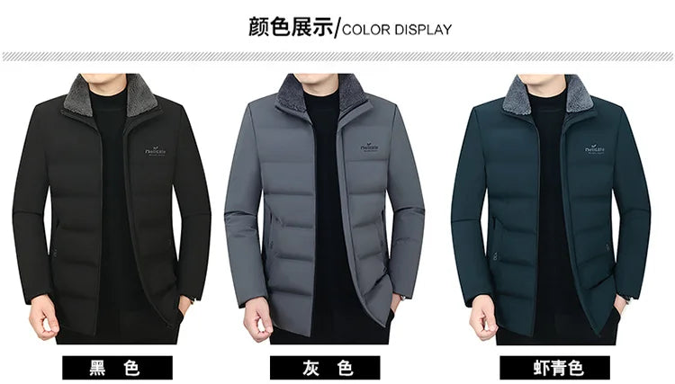 Waterproof Winter Jacket Men Parkas Warm Cotton Padded Men's Coat