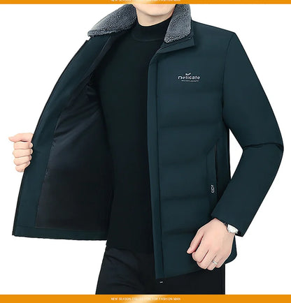 Waterproof Winter Jacket Men Parkas Warm Cotton Padded Men's Coat