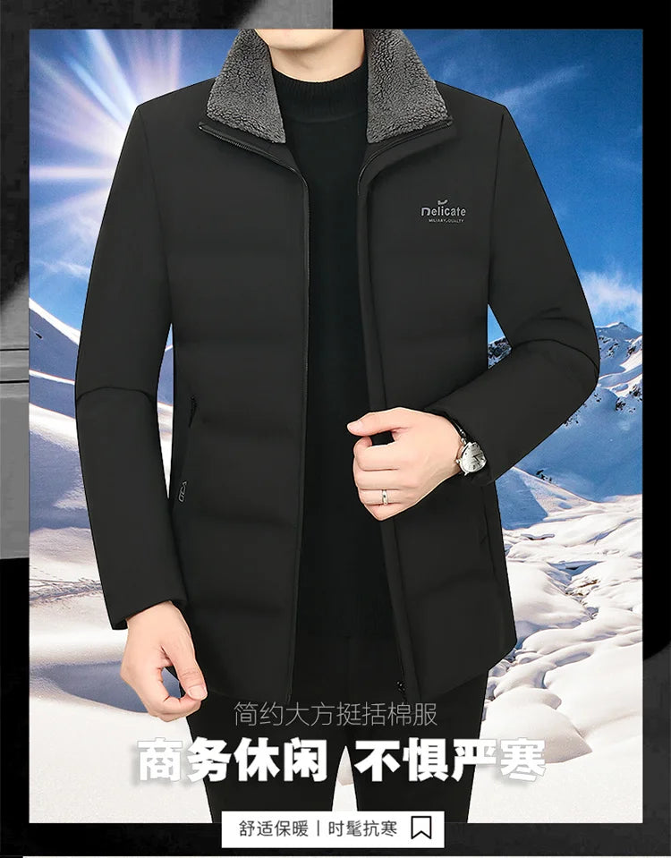 Waterproof Winter Jacket Men Parkas Warm Cotton Padded Men's Coat