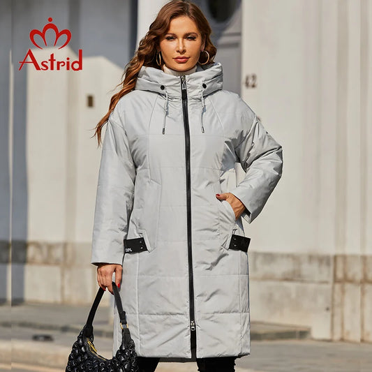 Astrid 2024 Spring Women Parkas Plus Size Long Loose Padded