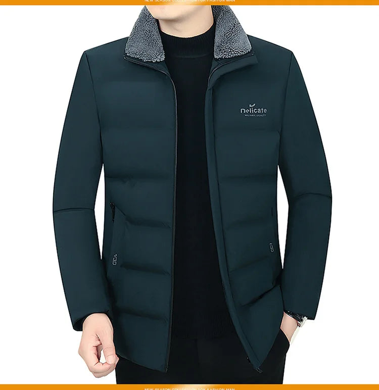 Waterproof Winter Jacket Men Parkas Warm Cotton Padded Men's Coat