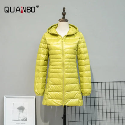 Plus Size Down Jacket 2025 New Arrivals Women Hooded Ultra Light