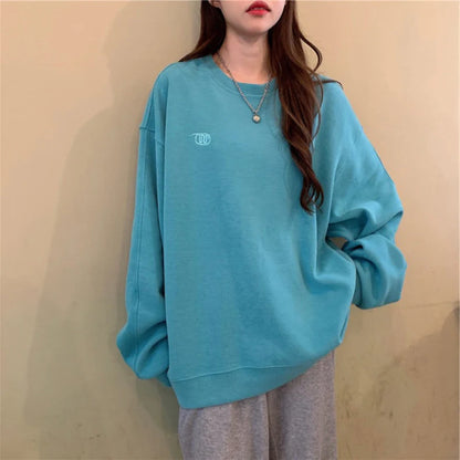 spring autumn Striped hoodies women fashion